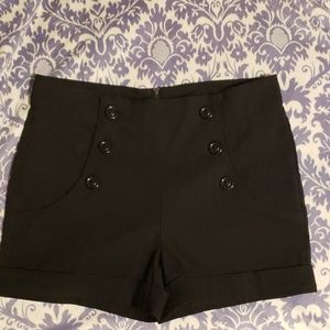 Black High-waisted Shorts (Hardly Worn)